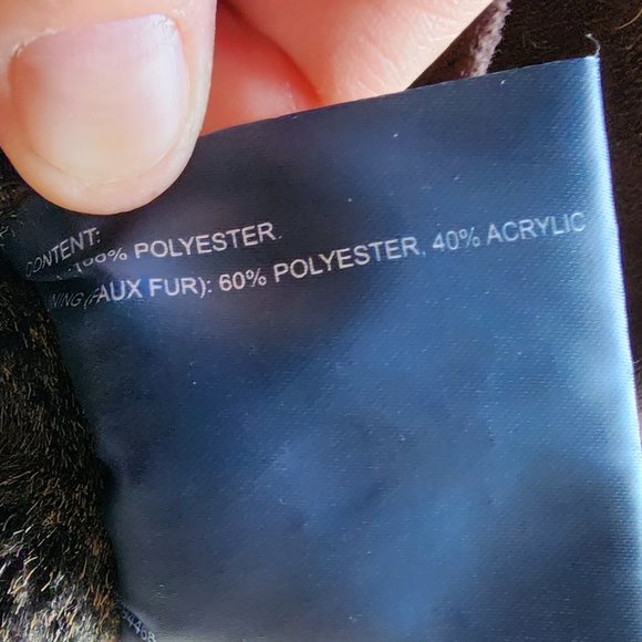 Nautica Brown Faux Micro-Suede Winter Coat Size Large - Picture 9 of 16